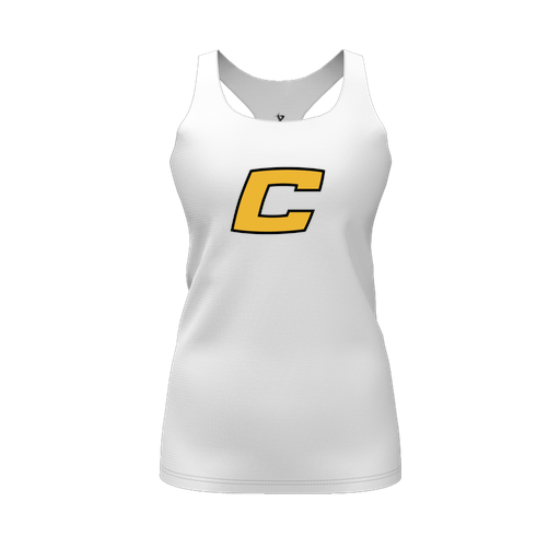 [FT0TRBWH-FYS-LOGO2] Decker Racerback Tank Top (Female Youth S, White, Logo 2)