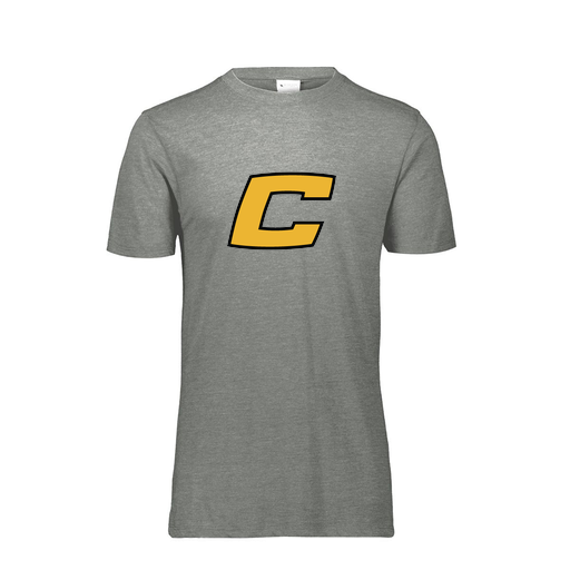[FTSCUBGY-YS-LOGO2] Decker Youth Tri-Blend T-Shirt - Short Sleeve (Youth S, Gray, Logo 2)