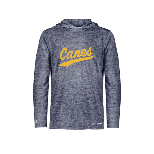 [FOLHCGNV-AS-LOGO1] Decker Men's Charge Hoodie (Adult S, Navy, Logo 1)