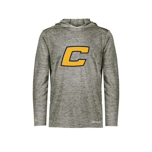 [FOLHCGGY-AS-LOGO2] Decker Men's Charge Hoodie (Adult S, Gray, Logo 2)