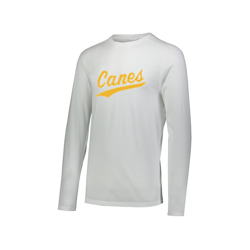 [FTLCUBWH-AXS-LOGO1] Decker Men's Tri-Blend T-Shirt - Long Sleeve (Adult XS, White, Logo 1)